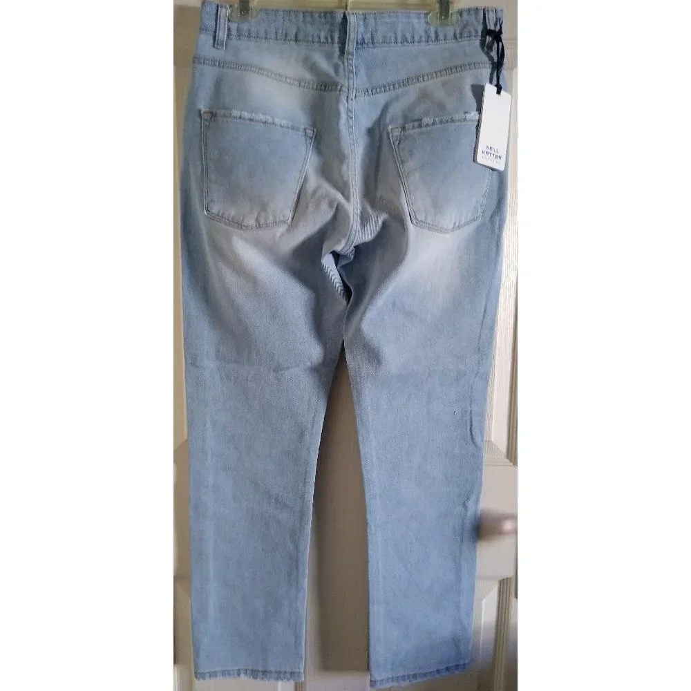 NEILL KATTER Men's Patchwork Skinny Blue Jeans Size 32
